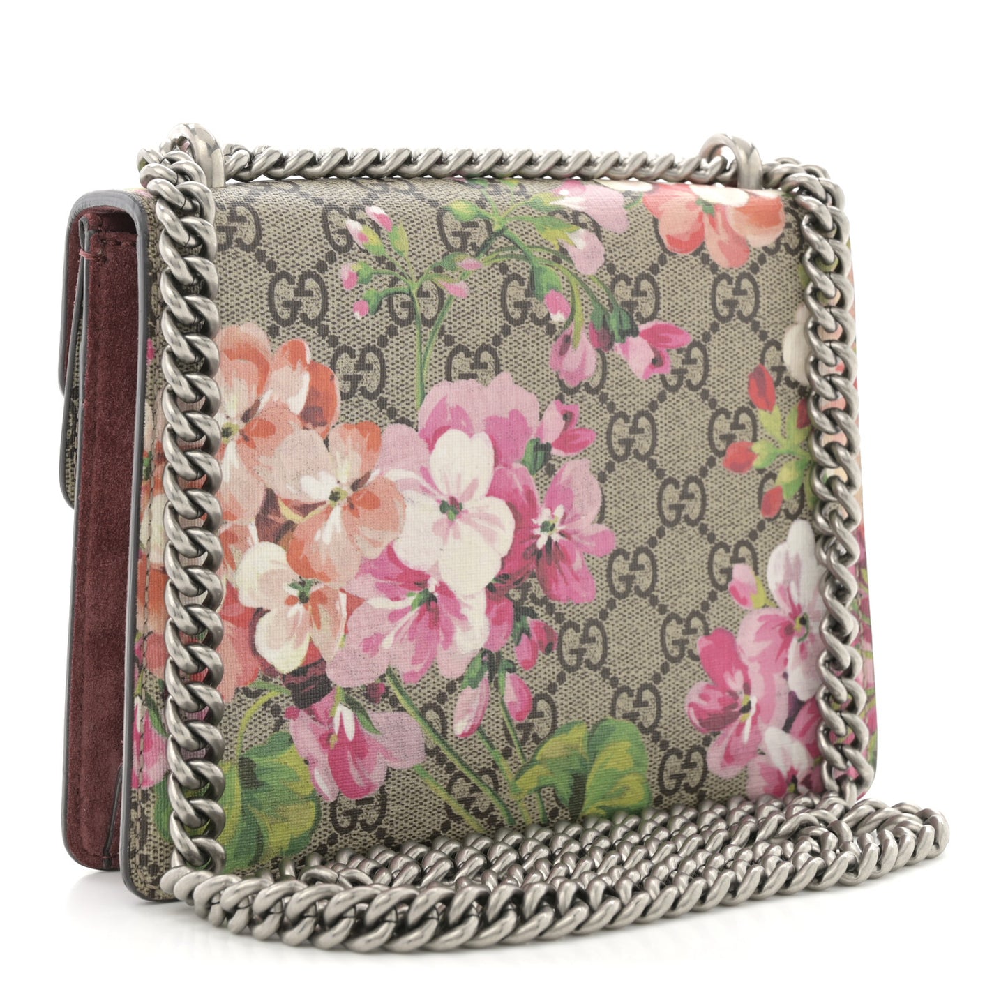 GG Supreme Monogram Blooms Mini Dionysus Shoulder Bag Beige Multicolor Dry Rose