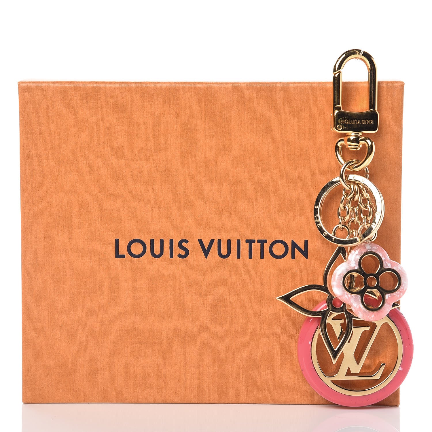 Louis Vuitton Colorline Bag Charm Key Holder Pink Glitter 3 of 3