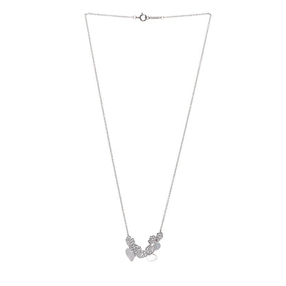 Tiffany Platinum Diamond Mini Paper Flowers Cluster Pendant Necklace 2 of 6