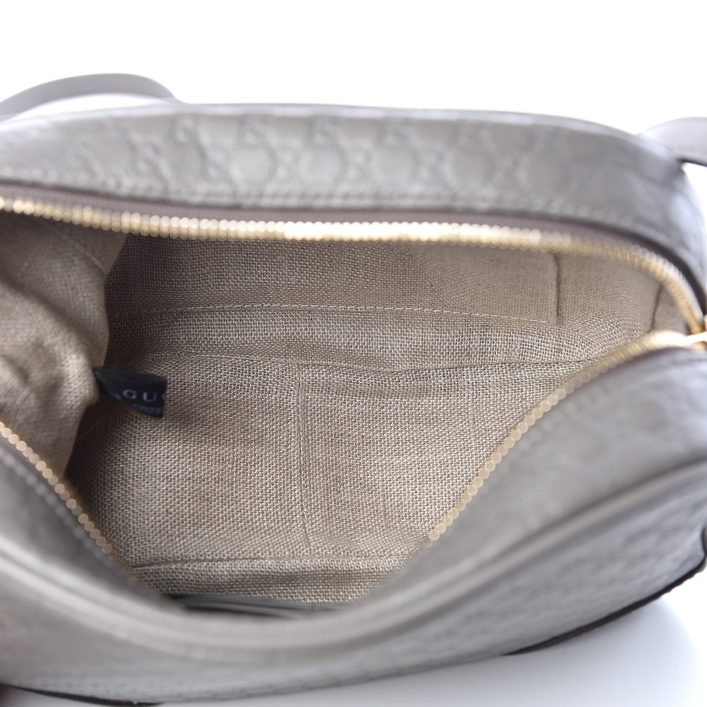 Microguccissima Mini Bree Messenger Bag Grey