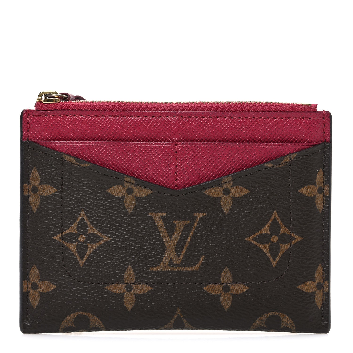 Louis Vuitton Monogram Zipped Card Holder Fuchsia 1 of 6