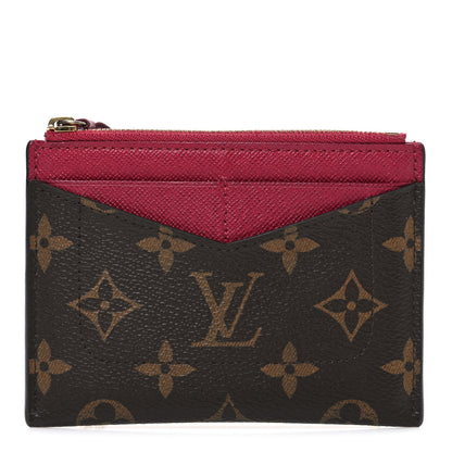 Louis Vuitton Monogram Zipped Card Holder Fuchsia 1 of 6