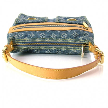 Louis Vuitton Monogram Denim Baggy PM Blue 4 of 11