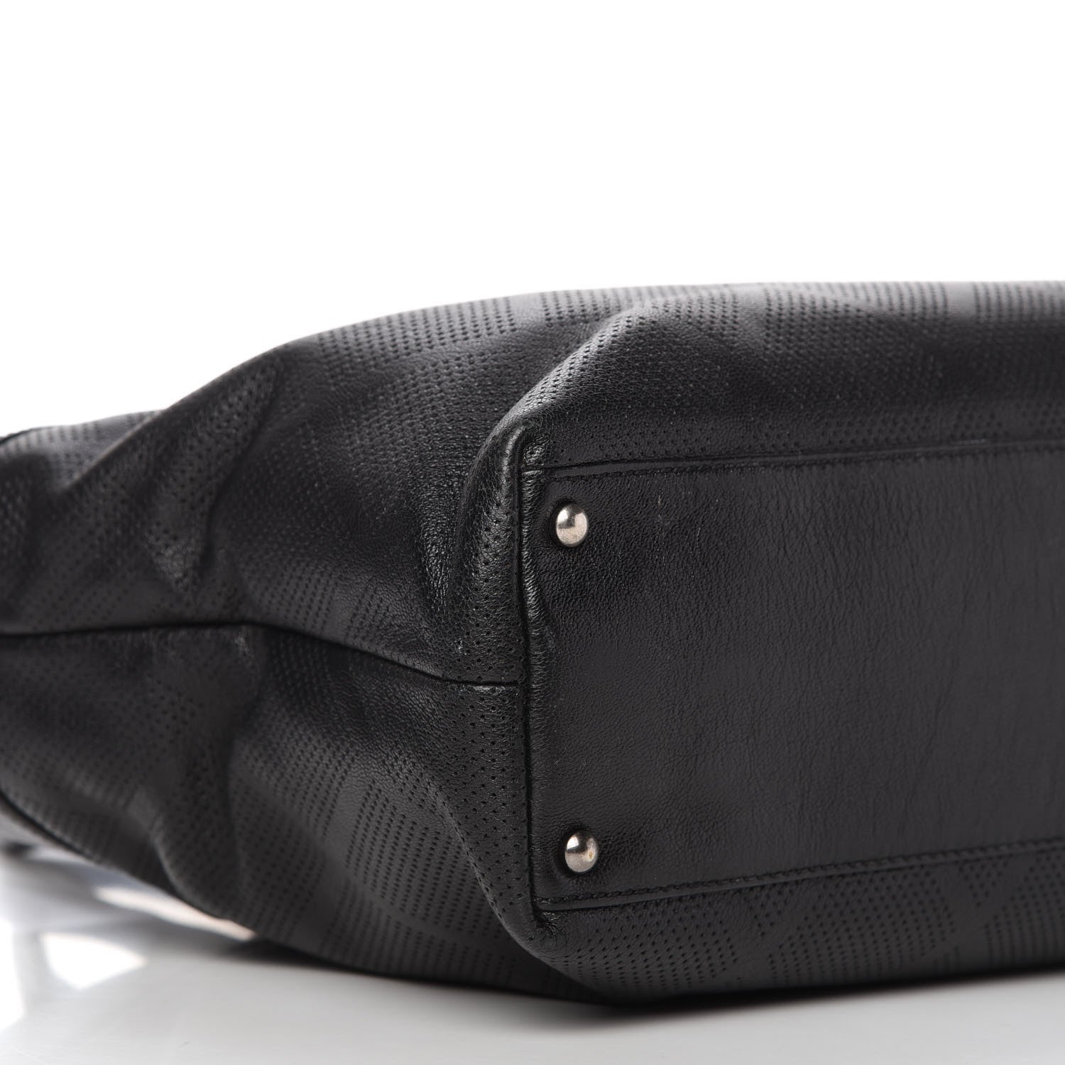 Chanel Goatskin Perforated Large CC Tote Black 6 of 10