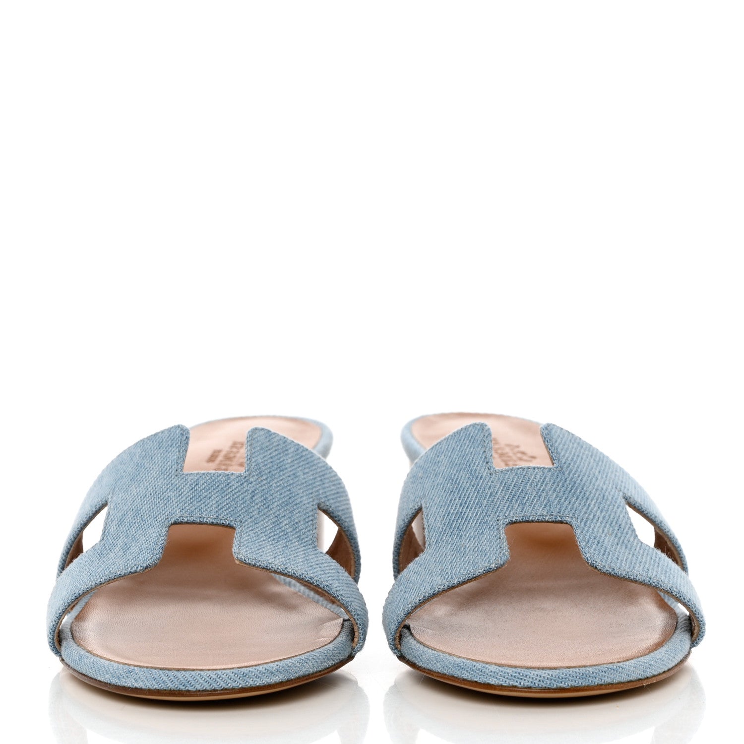 Hermes Denim Oasis Sandals 37 Bleu Clair 2 of 9
