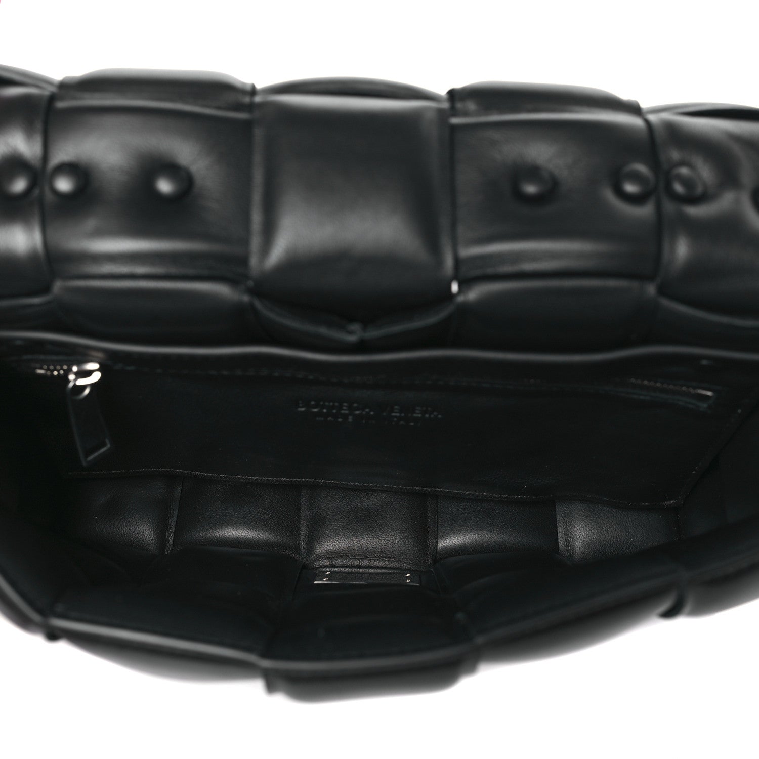 Bottega Veneta Lambskin Maxi Intrecciato Padded Chain Cassette Crossbody Bag Black 6 of 8