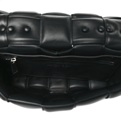 Bottega Veneta Lambskin Maxi Intrecciato Padded Chain Cassette Crossbody Bag Black 6 of 8