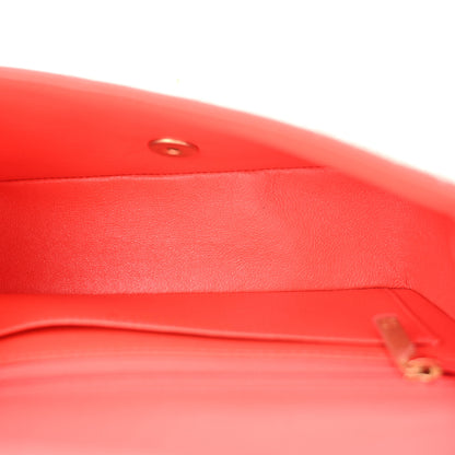 Chanel Lambskin Quilted Mini Rectangular Flap Red 5 of 11