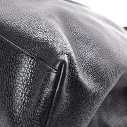 Gucci Pebbled Calfskin Large Soho Chain Shoulder Bag Black 10 of 13