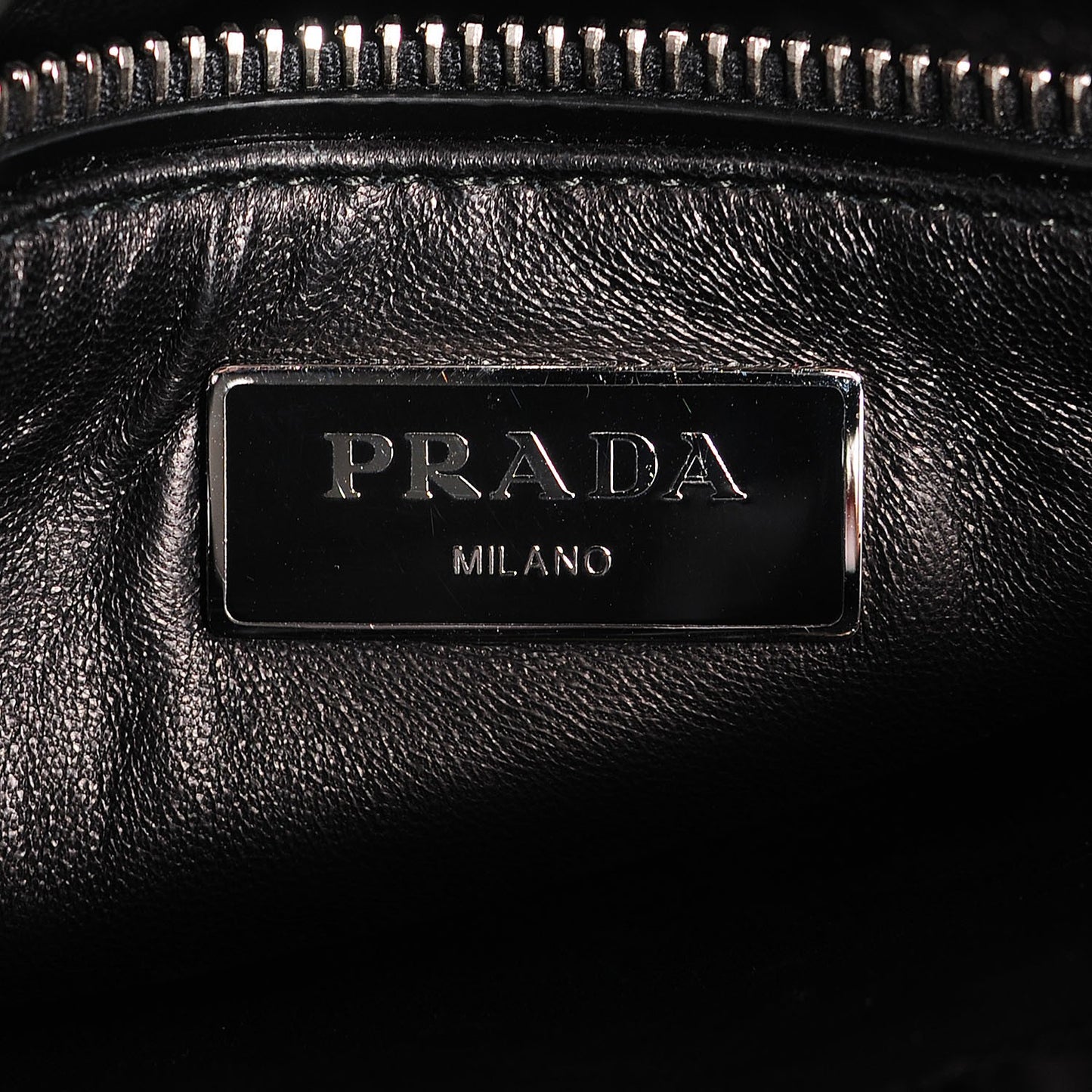 Spazzolato Floral Open Bucket Bag Black White