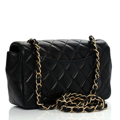 Chanel Lambskin Quilted Mini Rectangular Flap Black 2 of 13