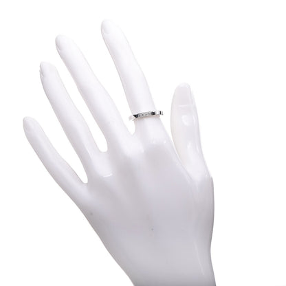 Cartier 18K White Gold Diamond Maillon Panthere Wedding Band Ring 50 5.25 2 of 6