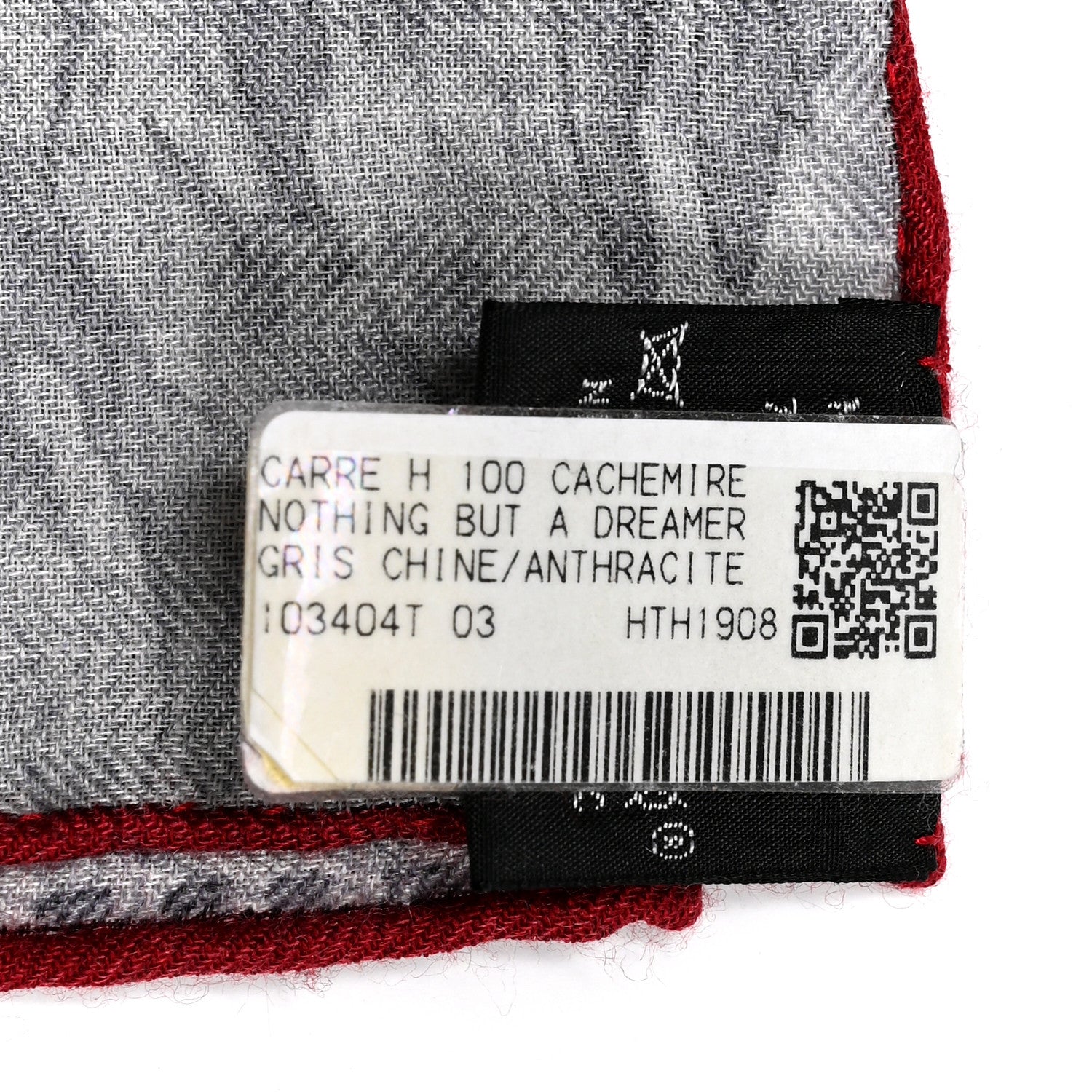 Hermes Cashmere Silk Nothing But A Dreamer Scarf 100 Gris Chine Anthracite 3 of 5