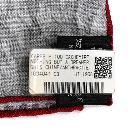 Hermes Cashmere Silk Nothing But A Dreamer Scarf 100 Gris Chine Anthracite 3 of 5