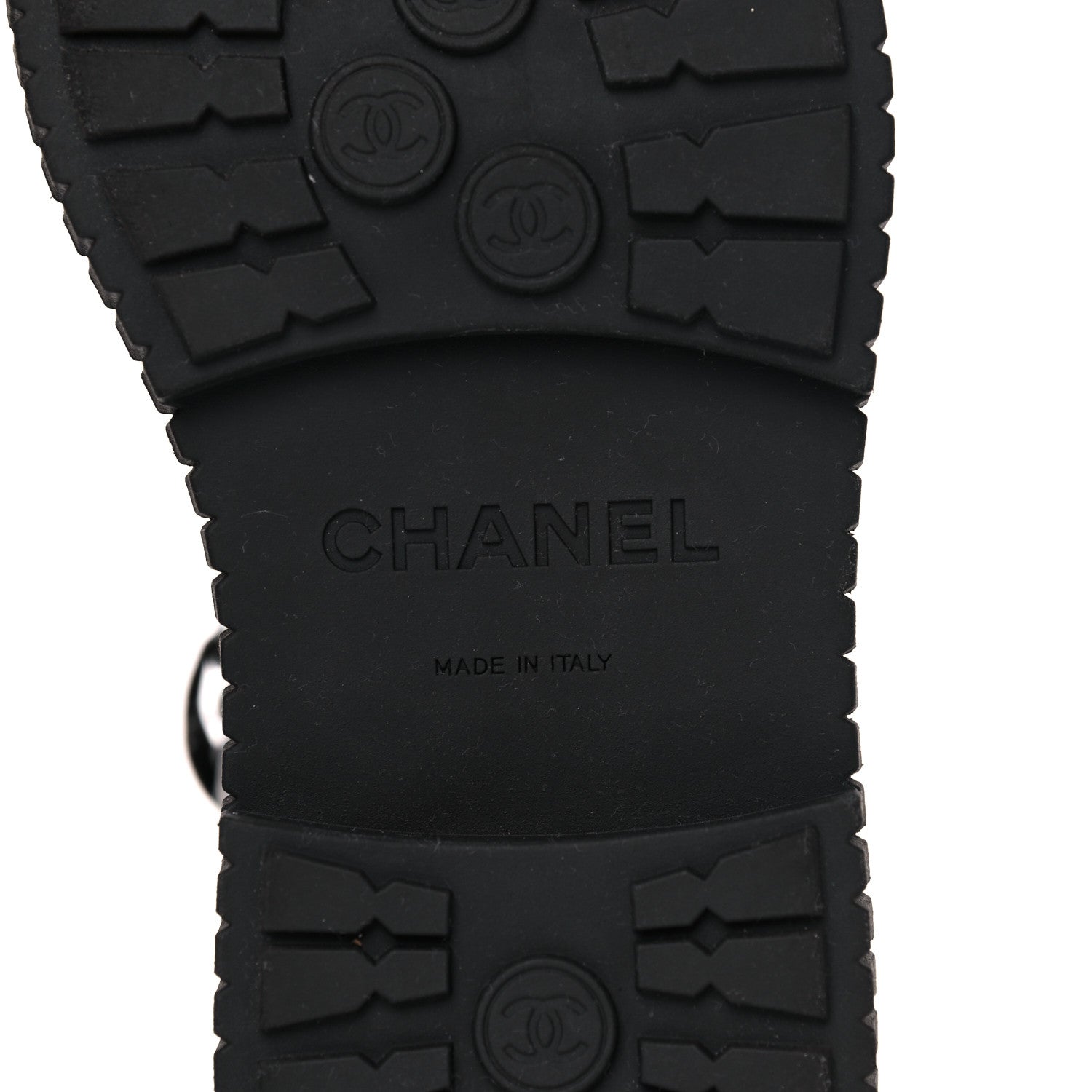 Chanel Calfskin Grosgrain Quilted Lace Up Boots 37 Black Grey 6 of 10