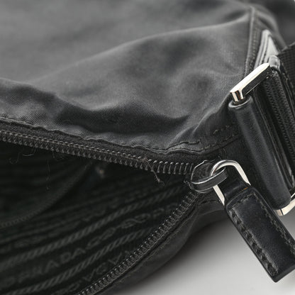Prada Tessuto Nylon Messenger Bag Black 10 of 12