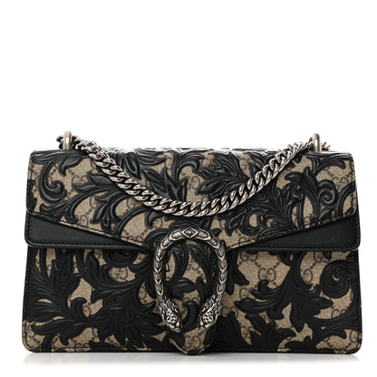 Gucci GG Supreme Monogram Arabesque Small Dionysus Shoulder Bag Black 1 of 10