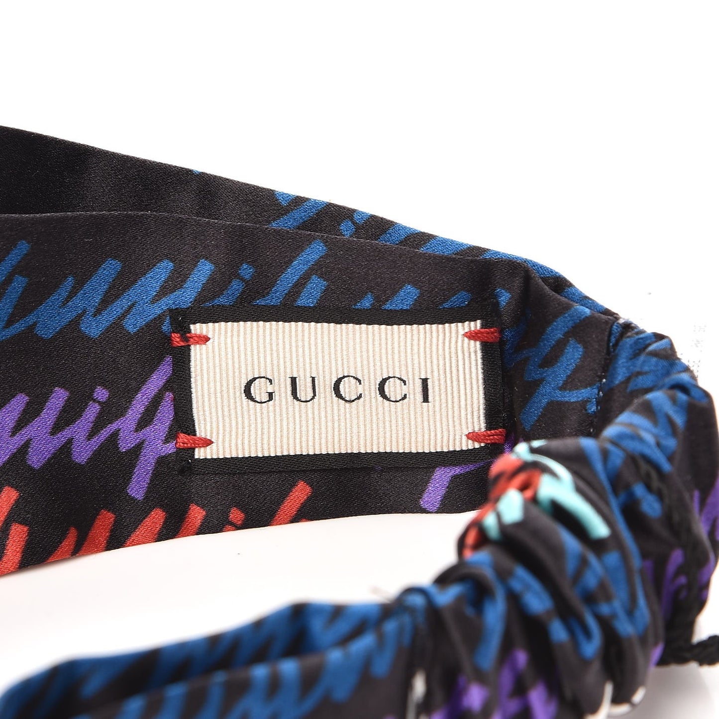 Silk Duchess Headband Black Multi