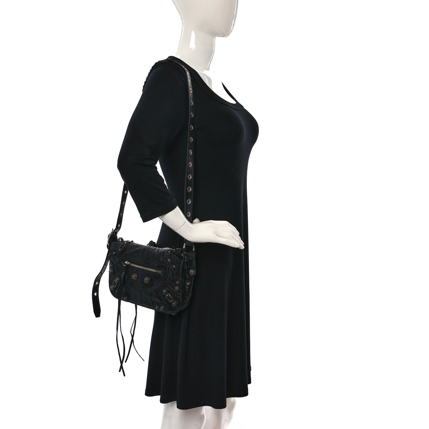 Agneau Arena XS Le Cagole Flap Bag Black