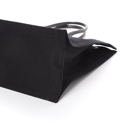 Saint Laurent Linen Calfskin Rive Gauche Tote Black 8 of 8