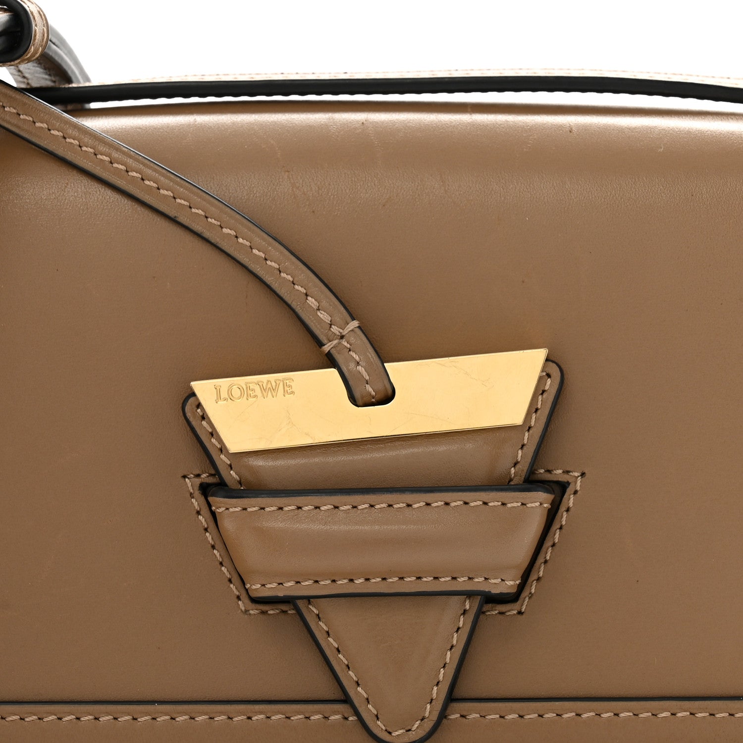 Loewe Calfskin Small Barcelona Shoulder Bag Mink 7 of 11