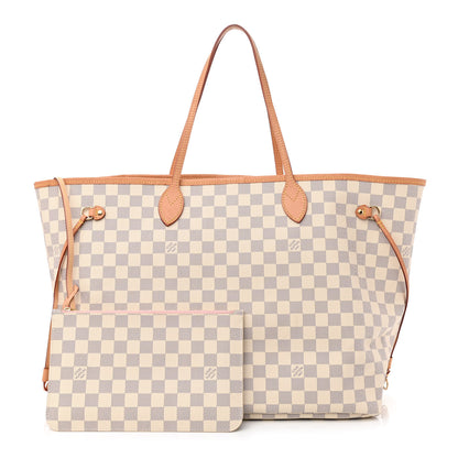 Louis Vuitton Damier Azur Neo Neverfull GM Rose Ballerine 1 of 9
