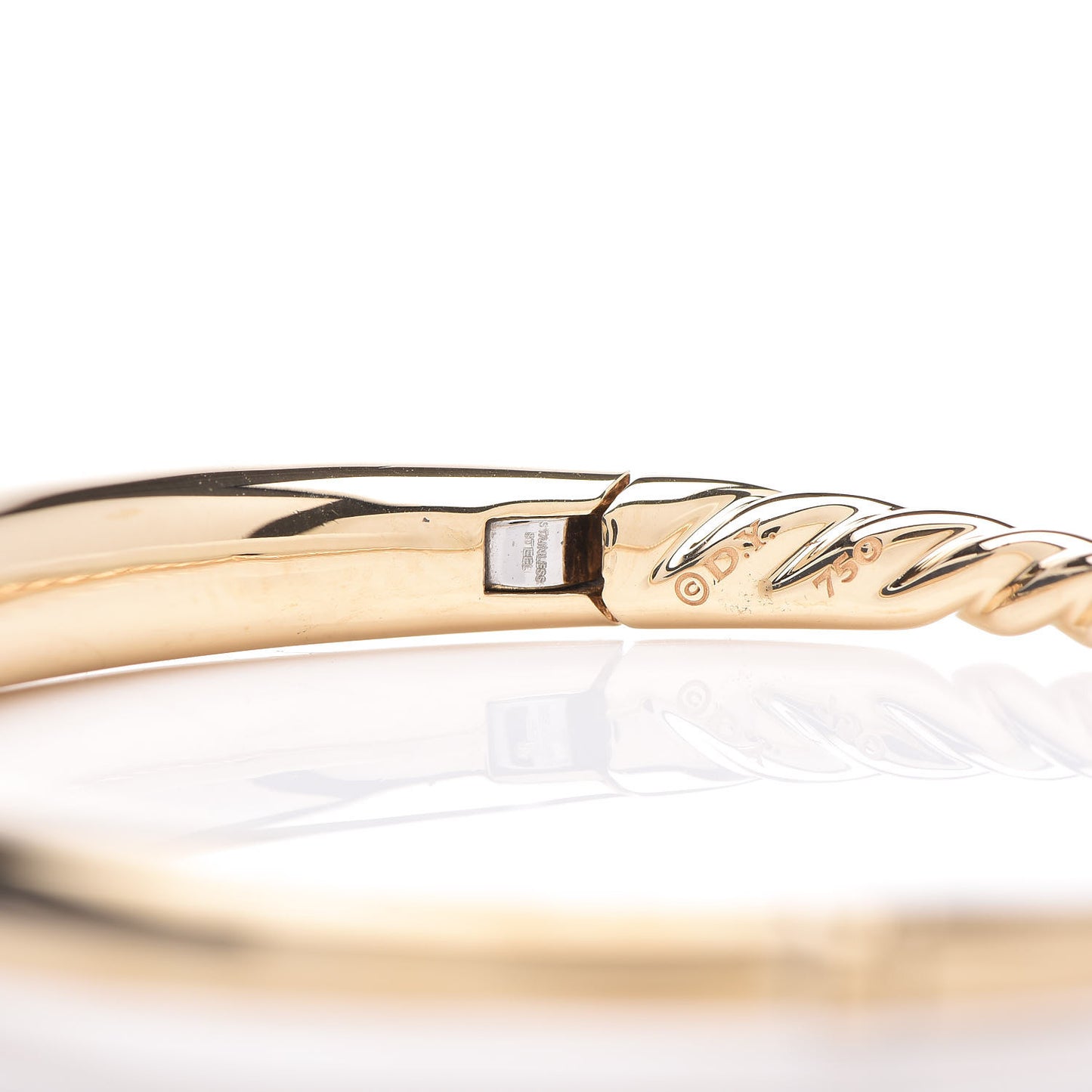 18K Yellow Gold 6.5mm Pure Form Smooth Bracelet