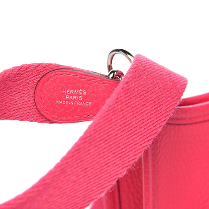 Hermes Taurillon Clemence Evelyne TPM Rose Extreme 8 of 12