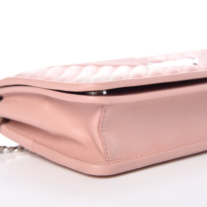 Prada Nappa Mini Impunture Bandoliera Chain Crossbody Bag Orchidea 8 of 10