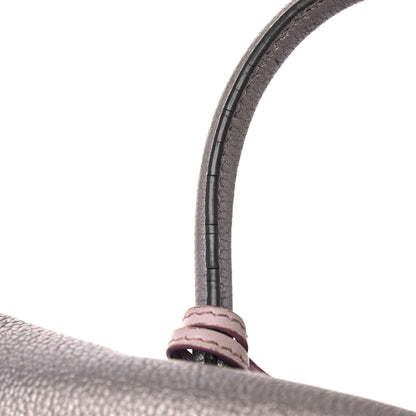 MCM Metallic Grained Calfskin Mini Milla Tote Spike Silver 19 of 23