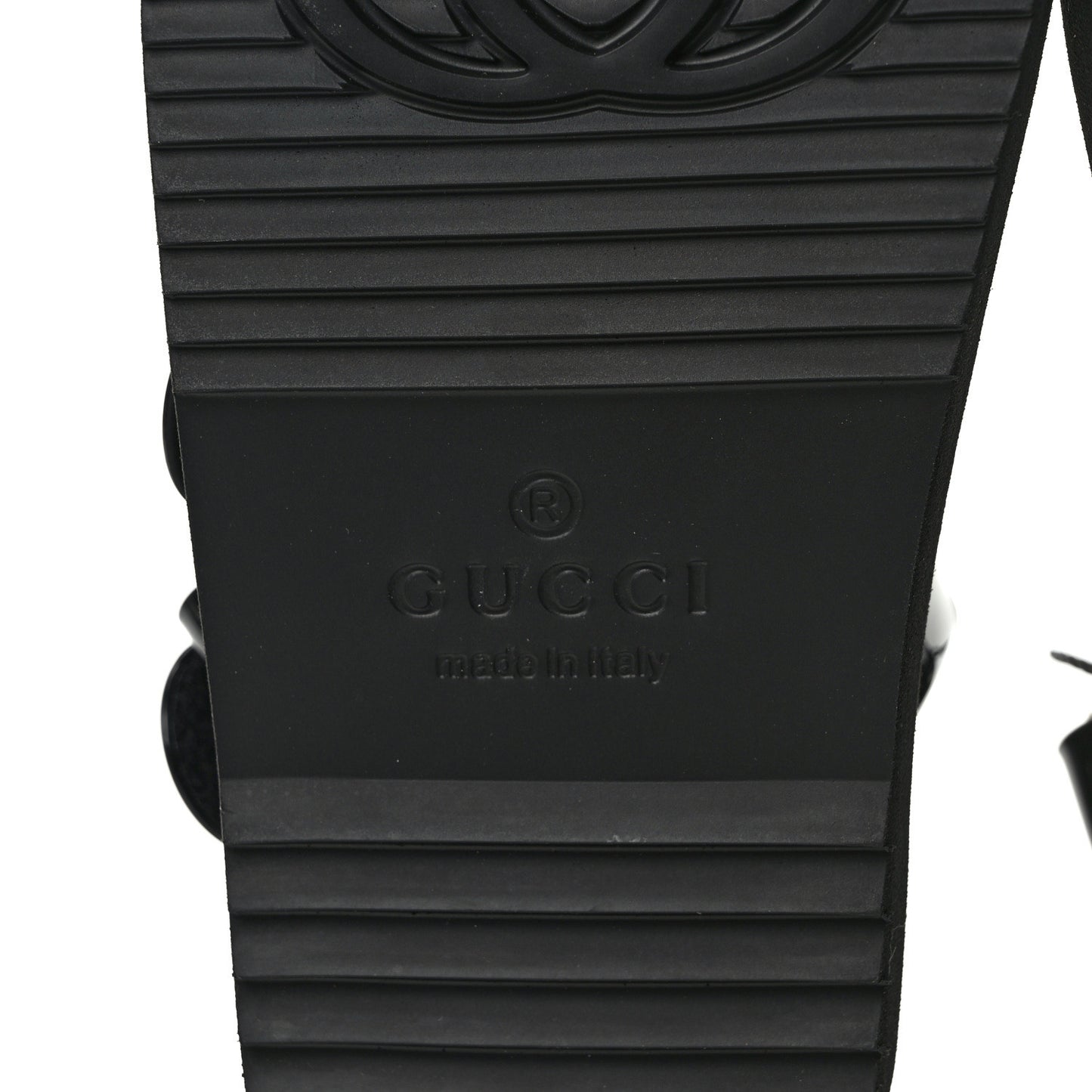 Rubber Mini Double G Womens Isla Dad Sandals 35 Black