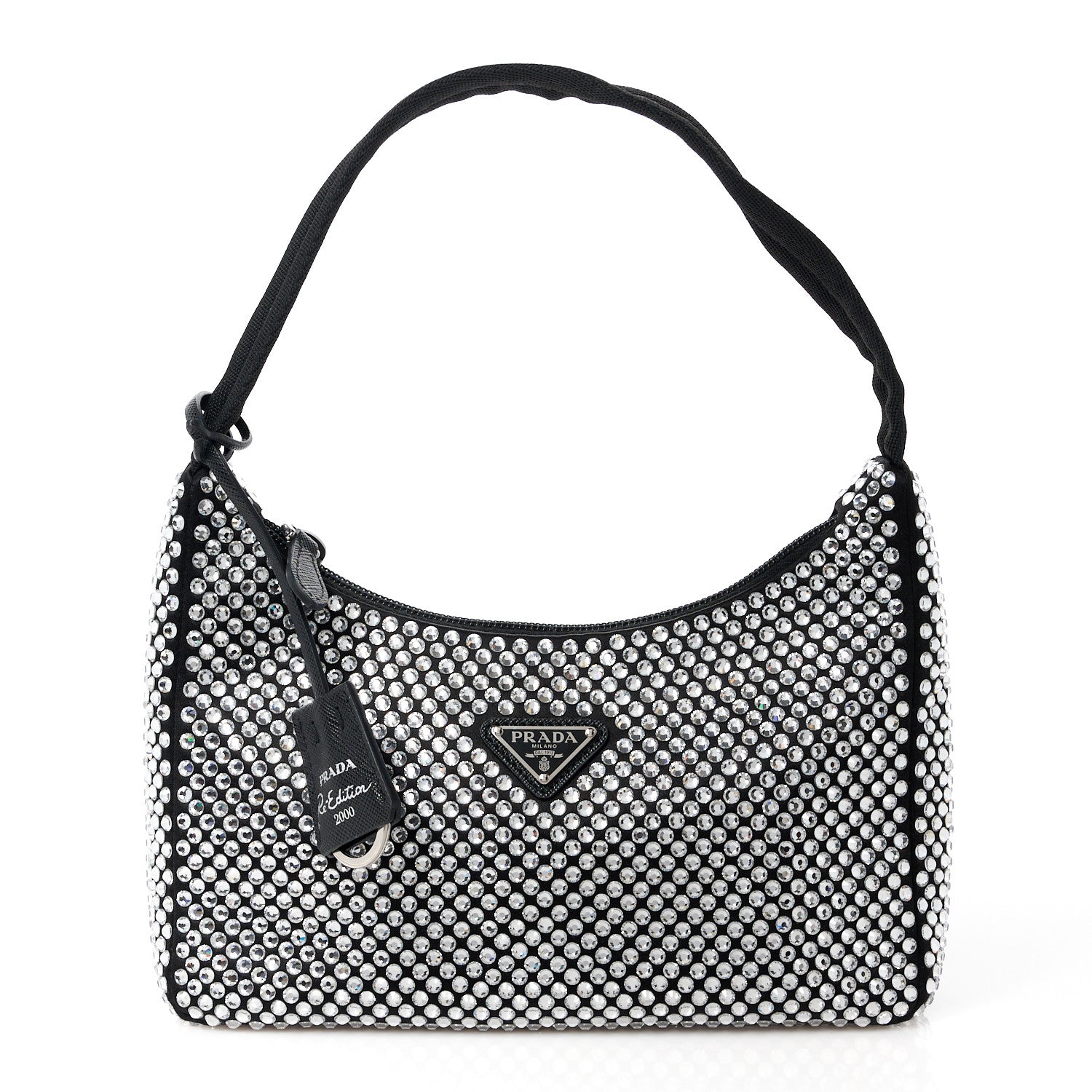 Prada Satin Crystal Mini Re-Edition 2000 Bag Cristal 1 of 11