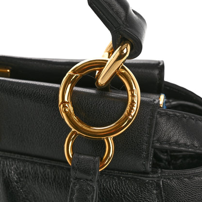 Fendi Nappa Mini Peekaboo Iconic Satchel Black 12 of 13