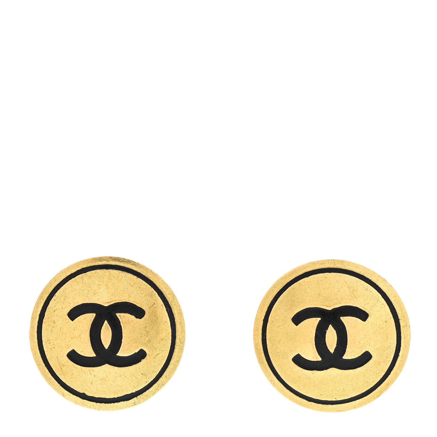 Chanel CC Clip On Earrings Gold 1 of 4