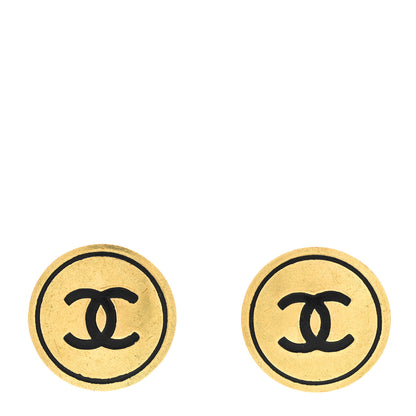 Chanel CC Clip On Earrings Gold 1 of 4