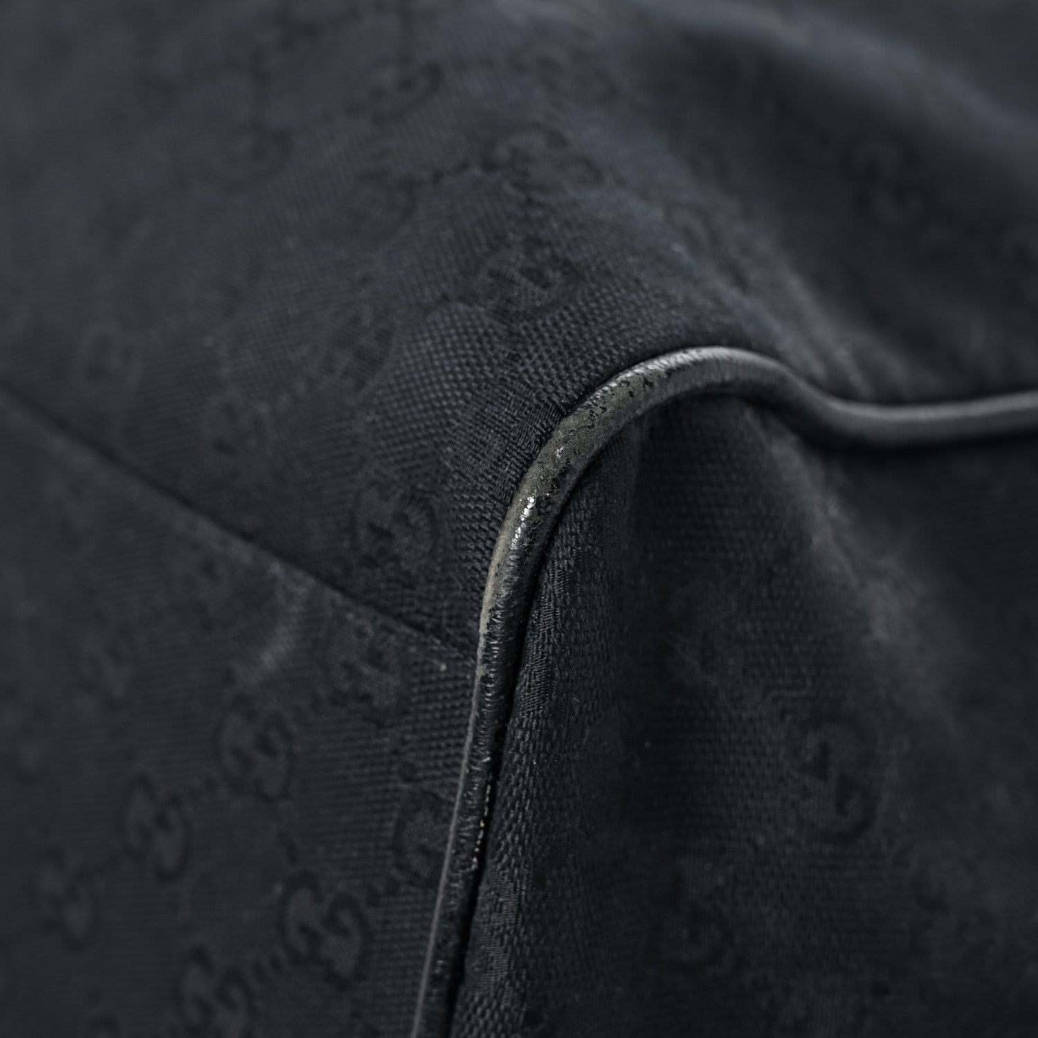 Gucci GG Monogram Web Large Collapsible Carry On Duffle Bag Black 8 of 23