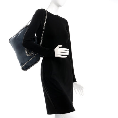 Stella McCartney Shaggy Deer Falabella Fold Over Tote Blue 3 of 7