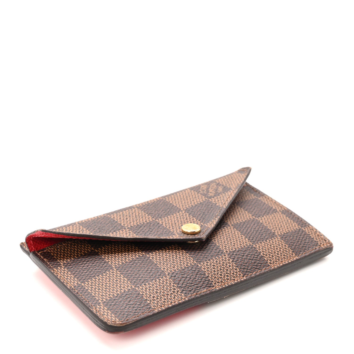 Louis Vuitton Damier Ebene Recto Verso Card Holder Red 4 of 6