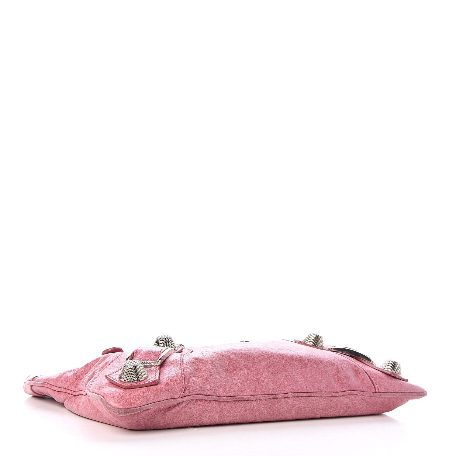 Balenciaga Agneau Giant 21 Silver Hardware Flat Handle Clutch Framboise 4 of 12