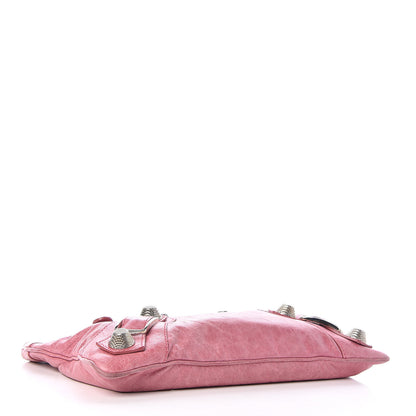 Balenciaga Agneau Giant 21 Silver Hardware Flat Handle Clutch Framboise 4 of 12