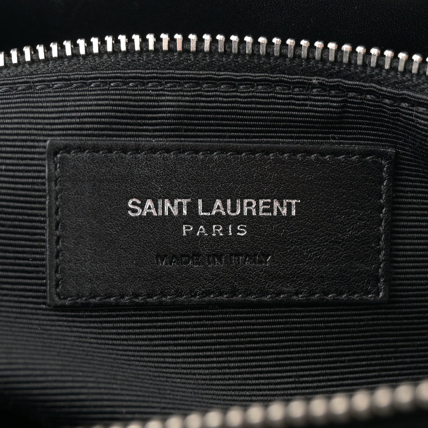 Smooth Calfskin Matelasse Chevron Large Monogram Shopping Bag Black