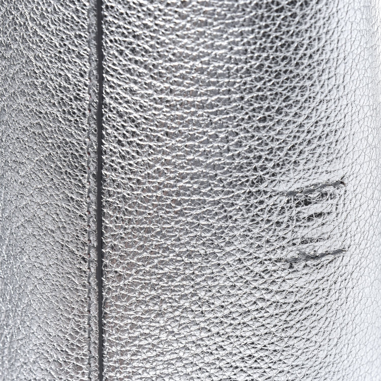 Balenciaga Metallic Goatskin Logo XXS Everyday Tote Argent Black 15 of 16