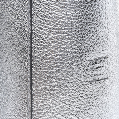Balenciaga Metallic Goatskin Logo XXS Everyday Tote Argent Black 15 of 16