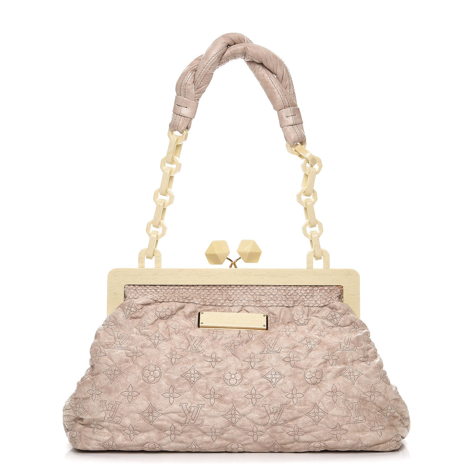 Louis Vuitton Lambskin Olympe Nimbus Cirrus Ecru 1 of 10