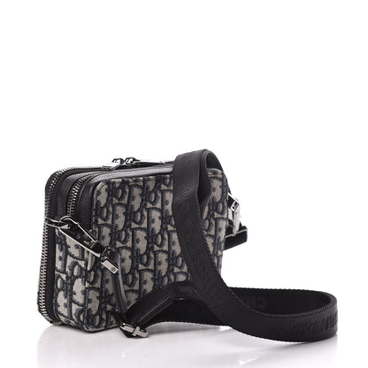 Christian Dior Oblique Pouch Beige Black 3 of 13