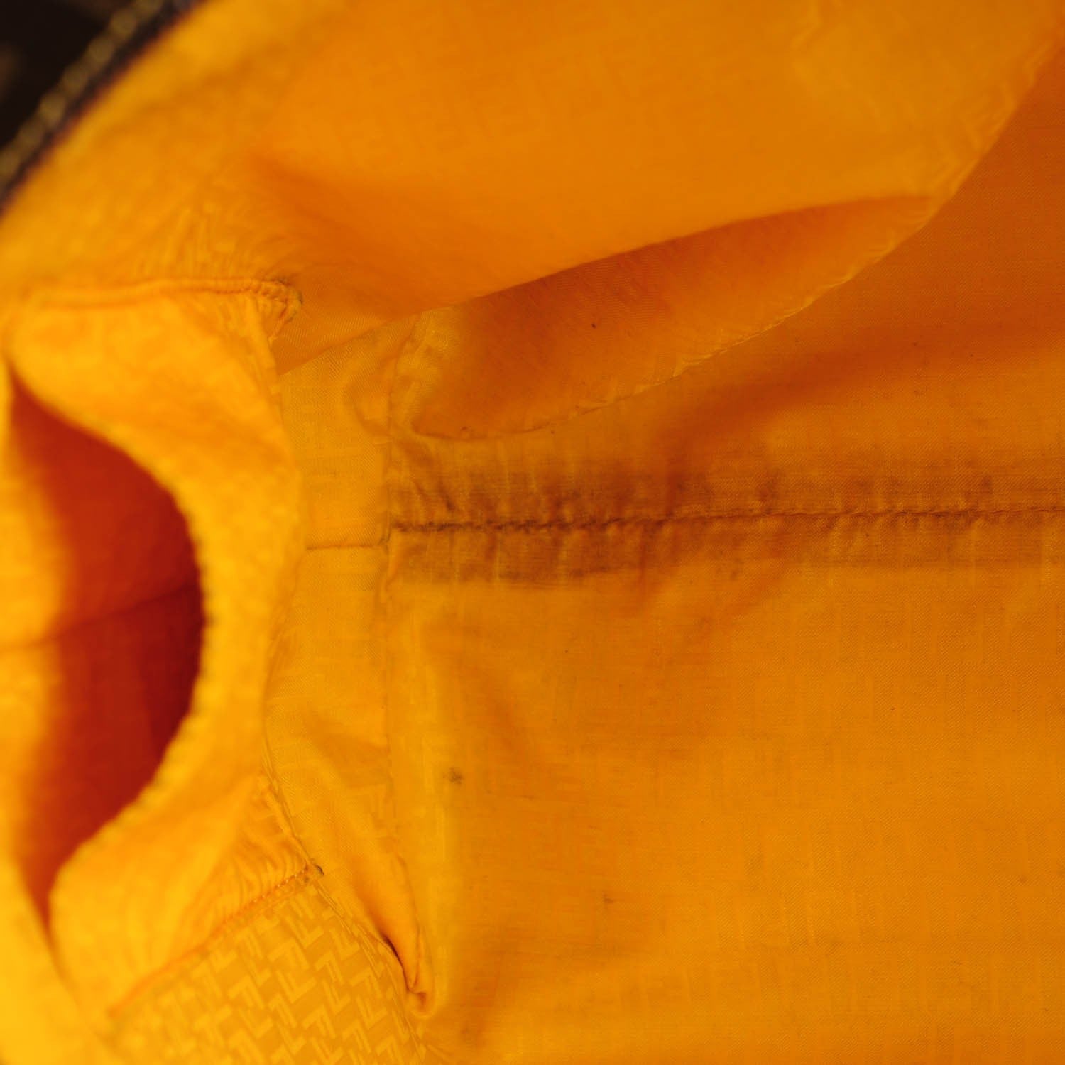 Fendi Zucca Spalmati Medium Roll Tote Tobacco Giallo 13 of 16