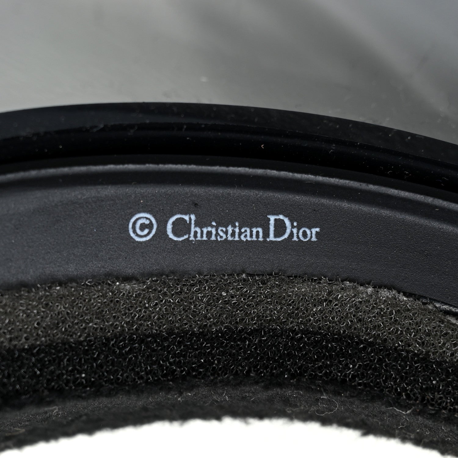 Christian Dior Mirrored DiorClub1 Sun Visor Black 5 of 6