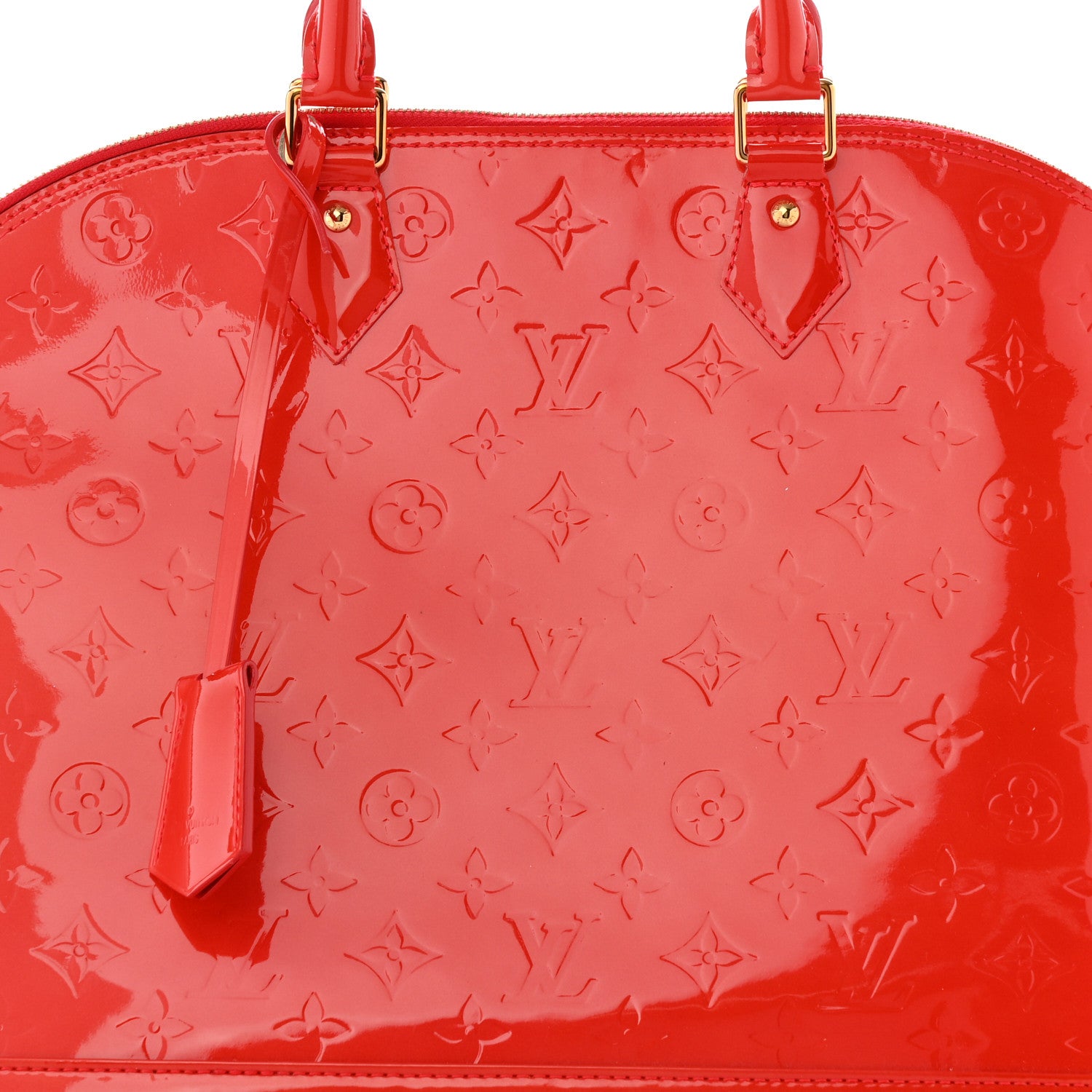 Louis Vuitton Vernis Alma GM Rouge Grenadine 7 of 9