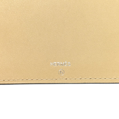 Hermes Sombrero Togo Chevre Mysore Historie Naturelle Petit H Card Holder Nata Gold 7 of 8