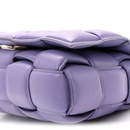 Bottega Veneta Lambskin Maxi Intreccio Padded Chain Cassette Crossbody Bag Lavender 9 of 9